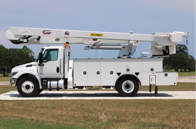 2024 International MV607 ETOMH55IH Bucket Truck MV607 Chassis 4x2 600 Miles Two Man Bucket Material...