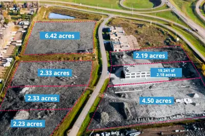 Multiple industrial land parcels located along 266 Street in Acheson. The offering includes approxim...