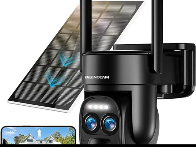 [ 8X Zoom ] 4K 5Dbi Security Camera Wireless Outdoor Solar Batte in Cameras & Camcorders in Gatineau - Image 4