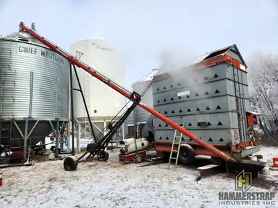 VERTEC VT5500 1S Grain Dryer 3.5M BTU Natural gas Updated burner 5 tiers Enclosed top Transport whee...