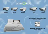 Matelas Exclusif a Econoplus Simple Double Queen King