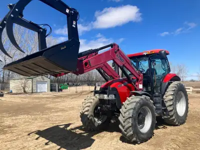 2008 CASE PUMA 140 8626 HOURS CASE L760 LOADER W/ NEW GRAPPLE BUCKET LIVE 3RD FUNCTION FRONT 420/85R...