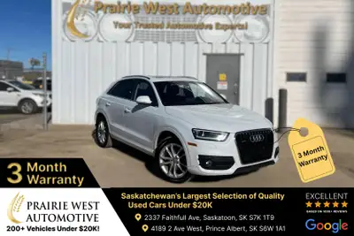 Welcome to Prairie West Automotive. 2015 Audi Q3 Call: (306) 380-8858 Text: (306) 380-6163 to schedu...
