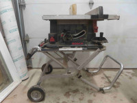 Bosch 10" Table Saw on Moveable Stand