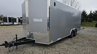 Width: 8' 6in. Length: 20' Height: 84in. GVWR: 4500KG/9922LBS Axle Type: Tandem Frame: Steel Tire Si...
