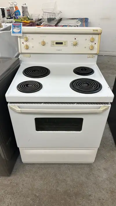 2178-Cuisinière BEAUMARK  stove COILS SERPENTINS BLANCHE, View more