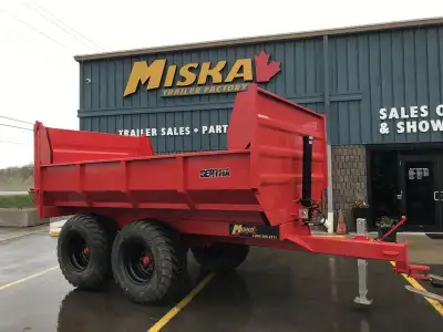 Canadian Made Offroad & Farm Dump Trailers at Miska Trailers From nimble 1 Ton Manual Dumps perfect...