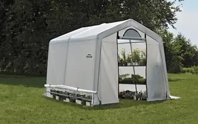 Height: 8' Width: 10' Length: 6', 10', 20' Material: Powder-coated 1-3/8" steel frame Introducing Gr...