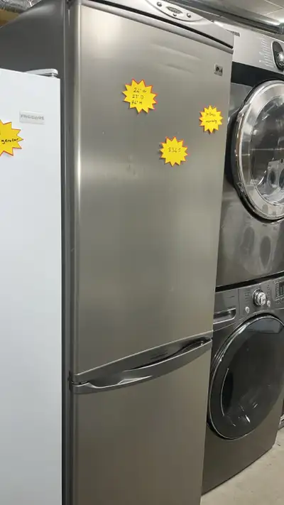 Lg 24” Apartment Size Tall Refrigerator Fully Tested  30-Day, View more