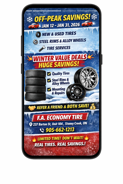 Prices from $50 & up Looking for winter tires Save big on: New & used winter tires Steel & alloy whe...