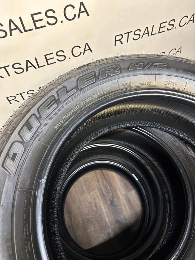 265/60/20 Bridgestone Dueler H/T All Season Tires (Takeoffs) in Tires & Rims in Saskatoon - Image 4