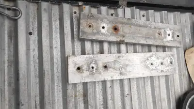 Solid aluminum Yamaha snowmobile ski weight/risers.