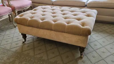 Large Fabric Upholstered Ottoman Footstool, View more