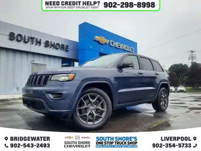 Recent Arrival! Pacific Blue Clearcoat 2021 Jeep Grand Cherokee 80th Anniversary Edition For Sale, B...
