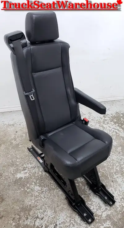 call or text 905-259-8027 or email truckseatwarehouse@gmail.com Black Leather stand alone single qui...