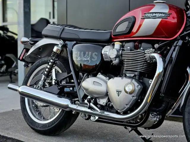 Triumph Bonneville T120 Elvis Presley Limited Edition Carn in Street, Cruisers & Choppers in Oshawa / Durham Region - Image 11