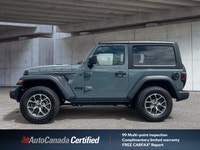 The striking Anvil exterior of this 2024 Jeep Wrangler Sport S Convertible sets it apart, a fresh tr... (image 3)