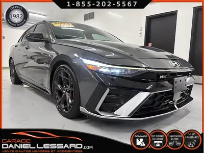 HYUNDAI ELANTRA N LINE ULTIMATE, DCT, TOIT, TURBO, BIZONE, MAG 18", VOLANT CHAUFFANT, À RÉPARÉ POUR...