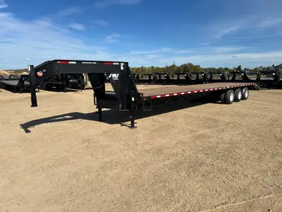 Trailers are located in Westlock, AB NEW 2027 SWS 8.5 x 40' Gooseneck Trailer Tri Dual Axle 3 x 10,0...