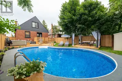 A stunning legal duplex 1.5 Storey with Pool, Hot tub and exotic backyard, Features 3+1 beds, approx...