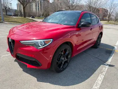 BEAUTÉ ITALIENNE , ALFA ROMEO STELVIO VELOCE 2022 ,TOUTE ÉQUIPÉE , ROUGE/ROUGE , LOOK DU TONNERRE ,...
