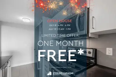 Add A Little Spark To Your New Space | Enjoy One Month FREE on a 13-Month Lease!* Open House | July...