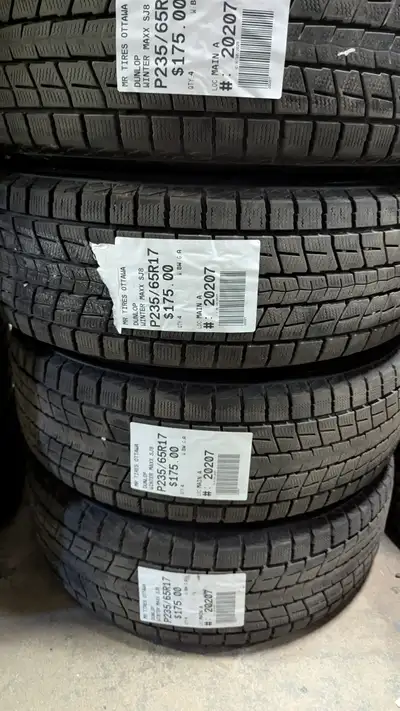 SET OF 4X P235/65R17 235/65/17 DUNLOP WINTER MAXX SJ8 TAG # 20207 ** Please read details below ** MR...