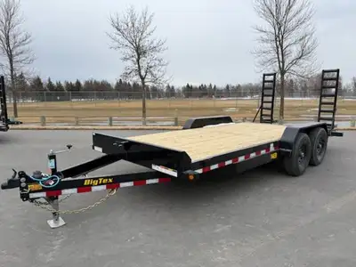 Big Tex Nomad 7x18 flatdeck trailer. 2-7000lb axles, with ramps. Tested Big Tex Tough. Value Guarant...