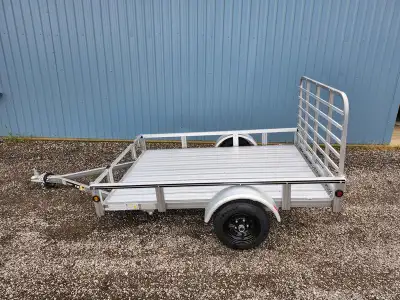 2025 5 x 8 galvanized cargo utility trailer Ramp gate 1500lb cap, View more