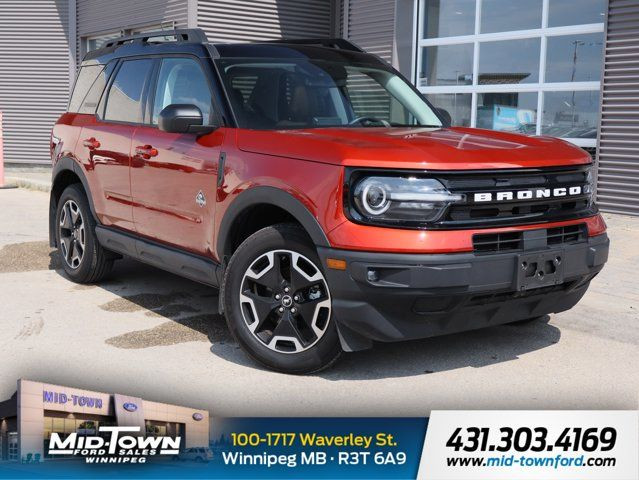 2024 Ford Bronco Sport Outer Banks LOW KM CLEAN CARFAX in Cars & Trucks in Winnipeg