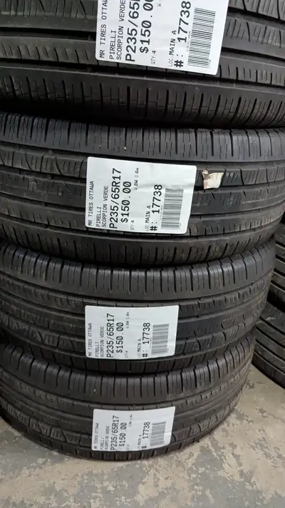 SET OF 4X PIRELLI SCORPION VERDE TAG # 17738 Size: 235/65/17 235/65/17 Excellent condition Pressure...