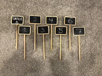 Chalk Table Numbers (Set of 8)