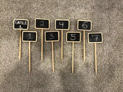Purchased and used for a wedding to achieve vintage/rustic look. From a smoke free home. Pick up onl...