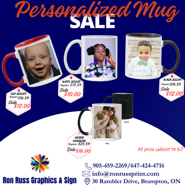 Personalized Mug, Custom Mug, Cooperate Mug, Photo Mug, in Other Business & Industrial in Mississauga / Peel Region