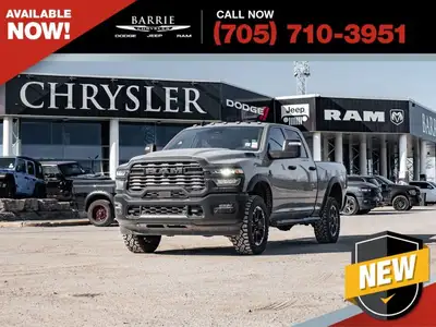 Welcome to Barrie Dodge Chrysler Jeep. The 2026 Ram 2500 Warlock is a brand new heavy duty pickup de...