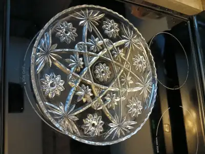 Vintage clear glass Dantie Tray, View more