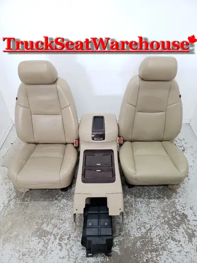 call or text 905-259-8027 or email truckseatwarehouse@gmail.com Tan Cashmere Leather front seats and...