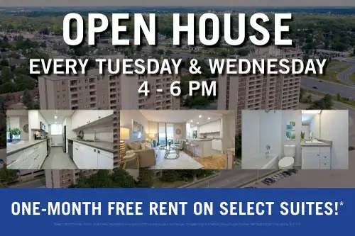 SPACIOUS TWO-BEDROOM APARTMENTS FOR RENT IN KITCHENER! SELECT APARTMENTS FEATURE OPEN CONCEPT LAYOUT...