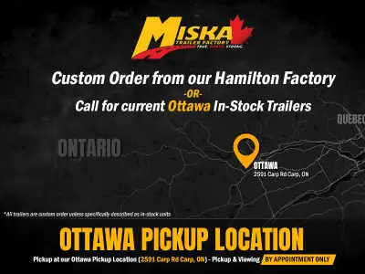 Two Eastern Ontario Pickup Locations - Ottawa or Iroquois, Ontario - Call Today for a Quote ________...