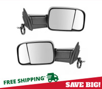 Power Heated Tow LED Signal Side Mirror Pair For 2015-2018 Dodge