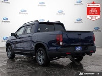Odometer is 45575 kilometers below market average! Blue 2021 Honda Ridgeline Touring NAVIGATION | LE... (image 2)