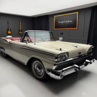 Check out this 1959 Ford Fairlane Galaxie 500 Convertible. This is a big, beautiful cruiser. Very ni...