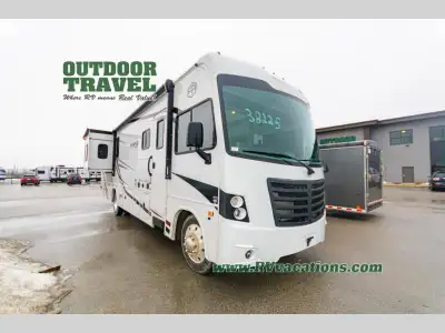Forest River FR3 Class A gas motorhome 34DS highlights: Full and Half Bath Master Suite Fireplace Po...