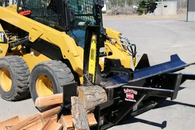 Imagine cutting firewood with the music on, drinking a coffee, and in a nice warm cab of your skid s...