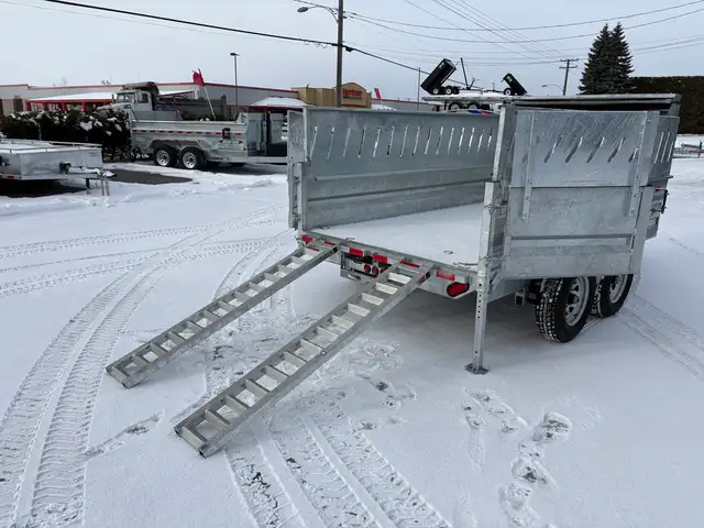 2025 Weberlane DOMPEUR 6' X12' 2ESSIEUX 5200LB.AVEC REHAUSSE CON in Cargo & Utility Trailers in Laval / North Shore - Image 13