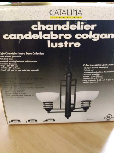 Catalina 3-Light Chandelier - New in Box, View more