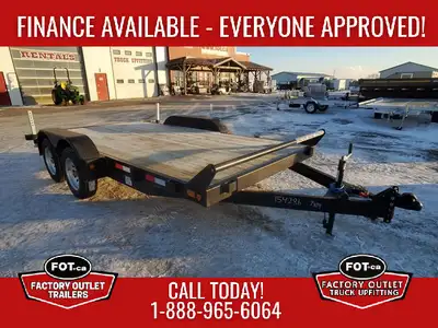 Welcome to Factory Outlet Trailers! NEW 7x14ft Flat Deck from Canada Trailers - (2) 3,500 lb Axles w...