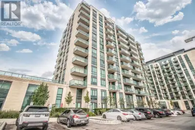 Welcome to 306-55 Yorkland Blvd, Brampton - a stylish 1-bedroom + den, 2-bath condo at The Claringto...
