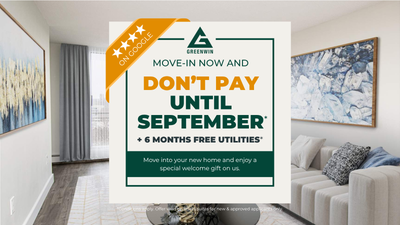 Building Features OPEN HOUSE: SATURDAY, JULY 25 | 2-5PM Move-In Now, Don't Pay Until September 1st +...