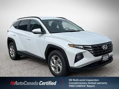 The 2024 Hyundai Tucson Preferred Sport Utility in stunning Crystal White is designed for those who...